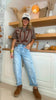 Super High Rise Barrel-leg With Cropped Cargo Denim Jeans | MICA *PREORDER