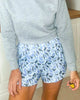 Purple Wide Waistband Camouflage Active Shorts