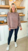 The Tatum Acid Wash Exposed-Seam Fleece Sweatshirt *DEAL