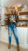 Vintage Blue Super High Straight Crop Denim Jean | MICA *PREORDER