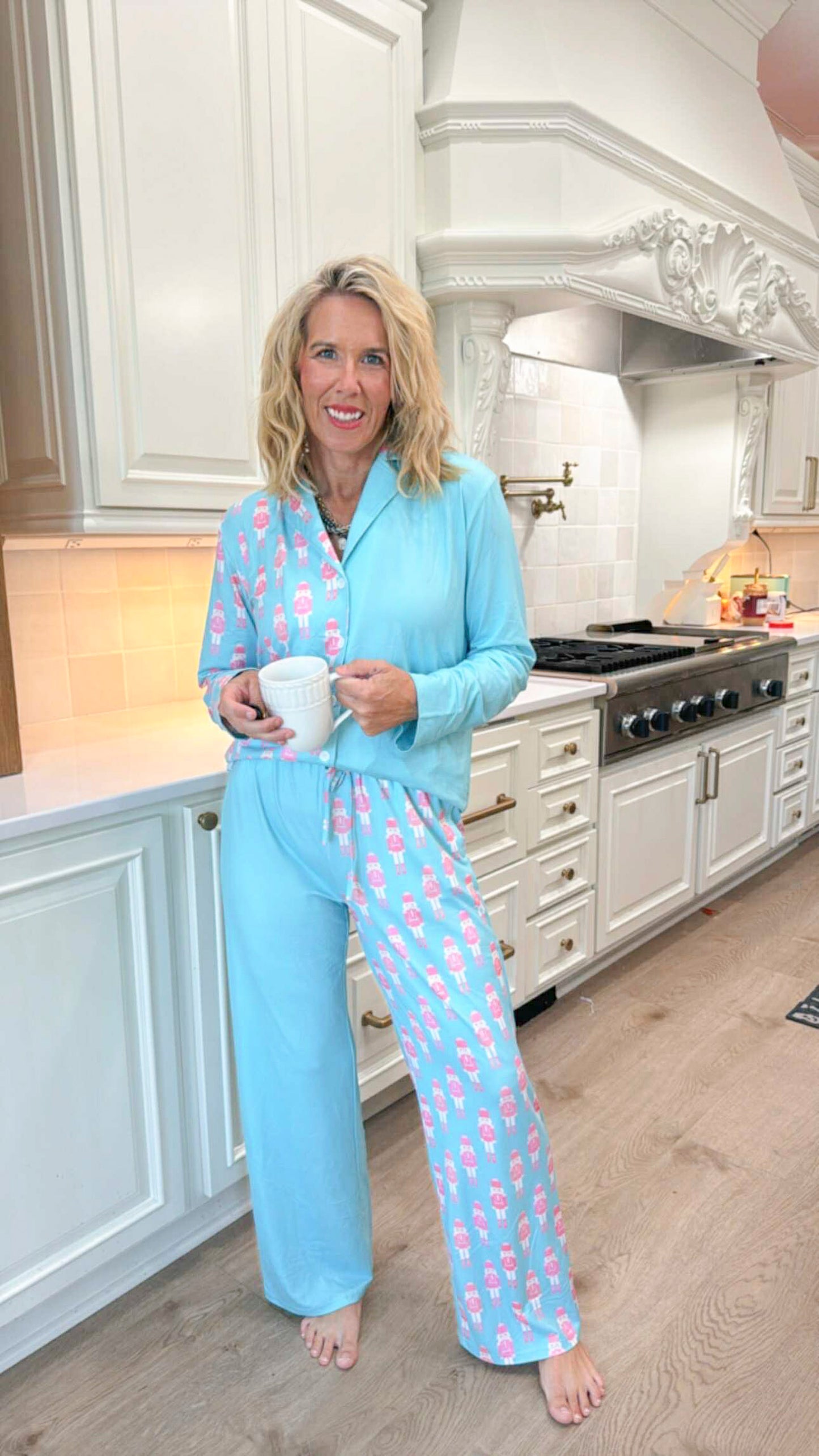 Nutcracker Blues Wide Leg Pajama Set | SALTY WAVE *DEAL* START SHIP DATE: LATE NOV