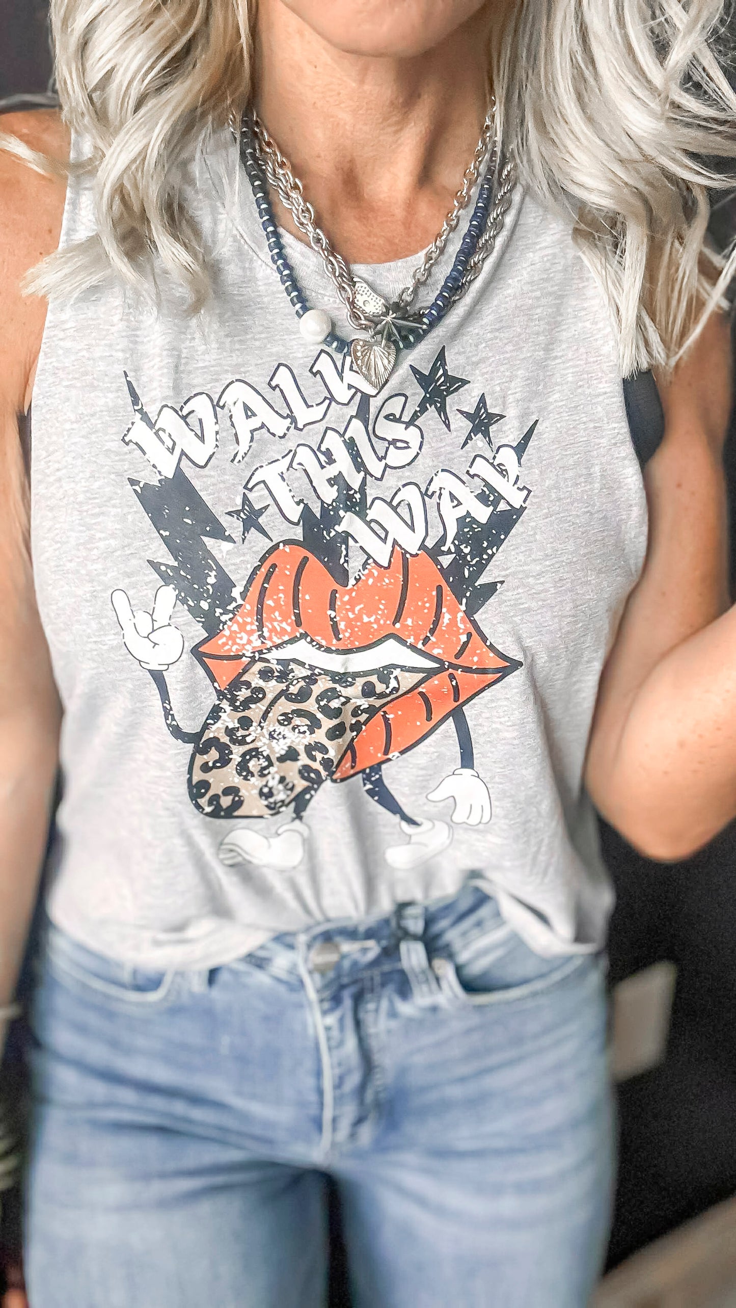 Walk This Way Muscle Tank