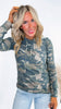 Camo Long Sleeve Hoodie