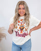 Turkey Day Thankful Garment Graphic T-shirt