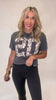 20 Varsity Camo Garment Dyed Graphic Boxy Crop T-shirt