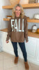 Fall Crew Neck Graphic Sweatshirt