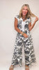 Loose Fit Camouflage Jumpsuit W/ Side Pockets
