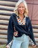 The Checkmate Spooky Delaney Half-Zip Pullover | SALTY WAVE *START SHIP DATE: OCT 20TH (DEAL)