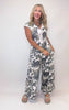 Loose Fit Camouflage Jumpsuit W/ Side Pockets