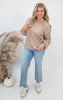 The Raphaela Cable Knit Hoodie Top (2 COLORS)