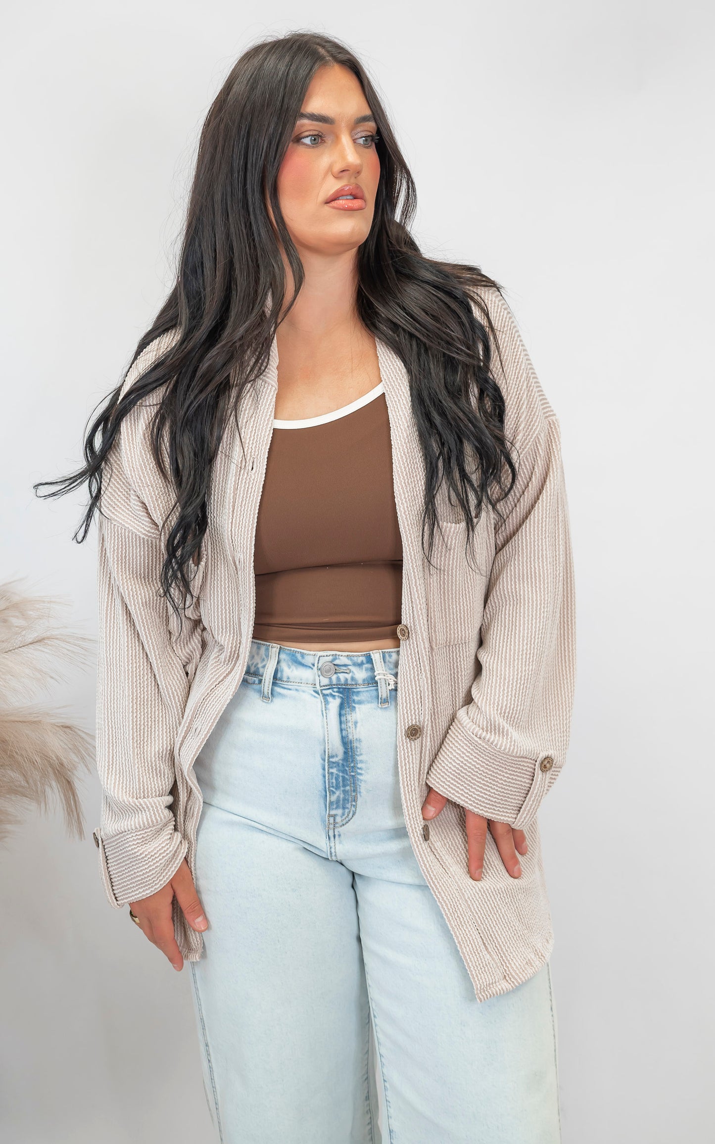 The Minas Ribbed Shacket (2 COLORS)