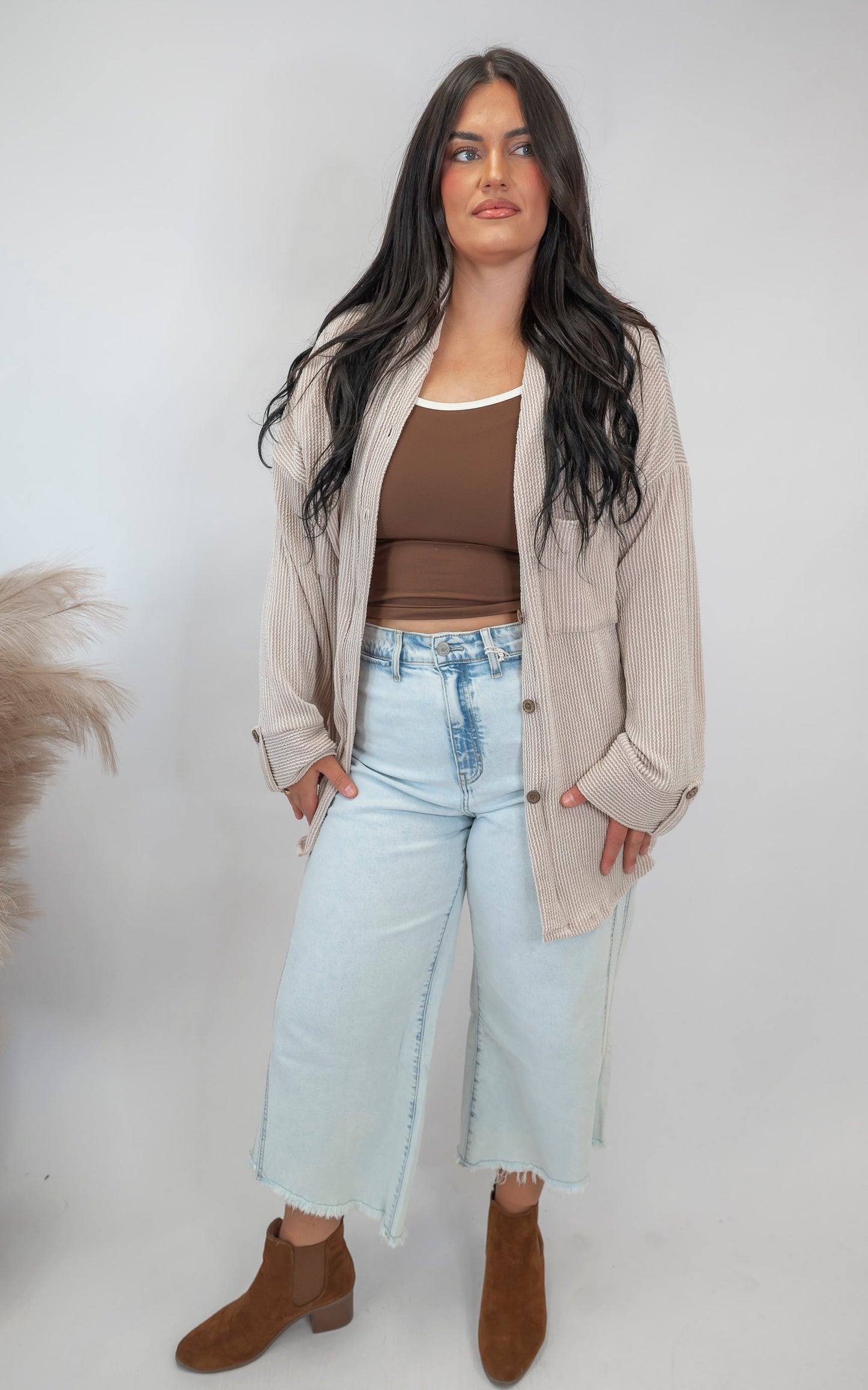 The Minas Ribbed Shacket (2 COLORS)