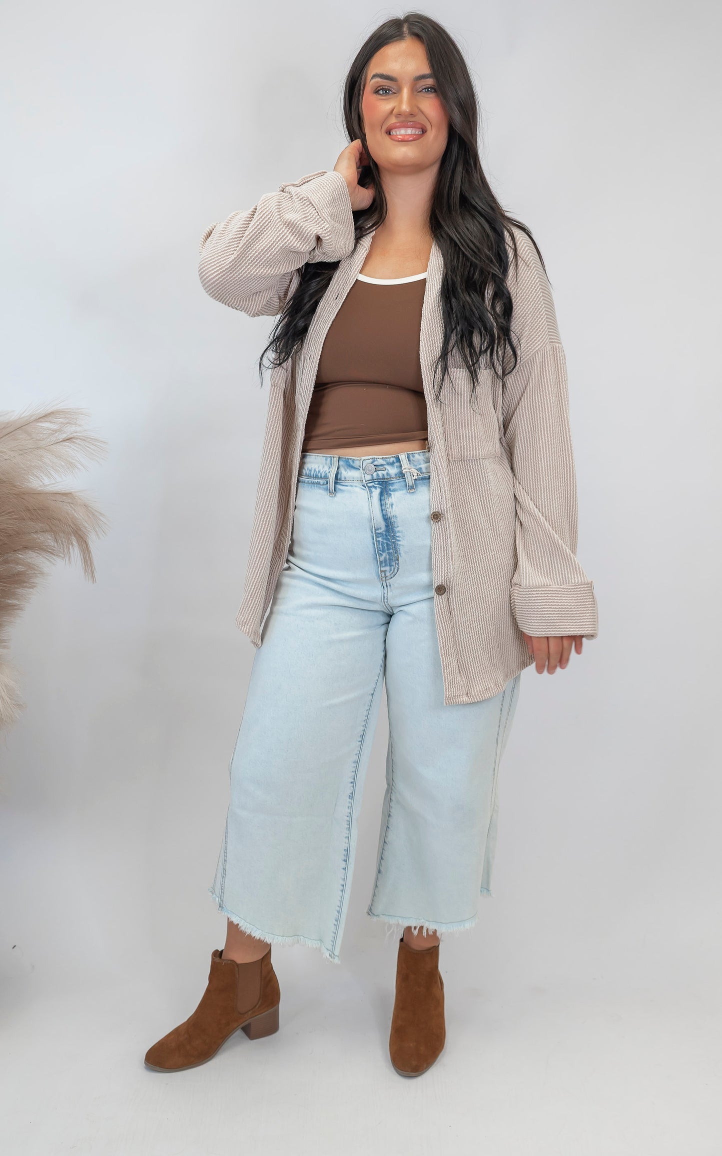 The Minas Ribbed Shacket (2 COLORS)