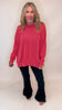Sara's Steals & Deals: Wave Rib Oversized Sweatshirt With Side Slit (11 COLORS)