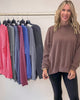 Sara's Steals & Deals: Wave Rib Oversized Sweatshirt With Side Slit (11 COLORS)