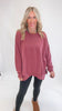Sara's Steals & Deals: Wave Rib Oversized Sweatshirt With Side Slit (11 COLORS)