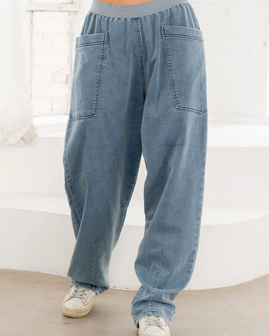 Wide Leg Denim Pants | SEW IN LOVE *30A SEPT PREORDER