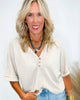 Popcorn Waffle Knit Top