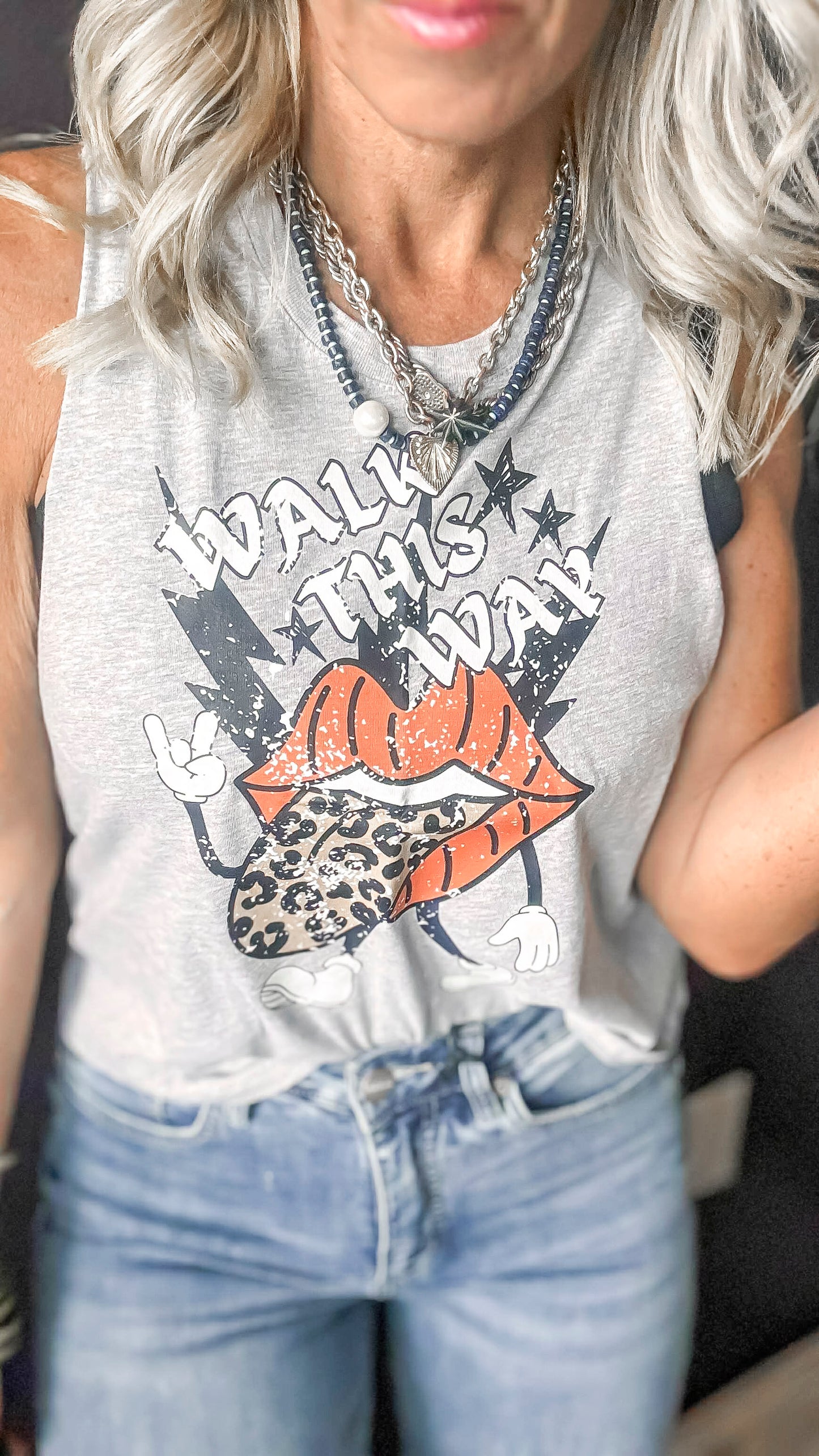Walk This Way Muscle Tank