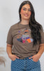 Haunted Patchwork Witch Graphic T-shirt