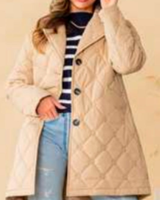 Coffee Quilted Bomber Jacket | SEW IN LOVE *30A SEPT PREORDER