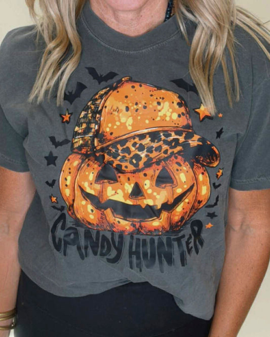 Candy Hunter Halloween Garment Graphic T-shirt