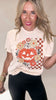 Pumpkins and Flowers Garment Graphic T-shirt