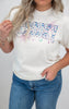 Bat-Filled Spooky Garment Graphic T-shirt