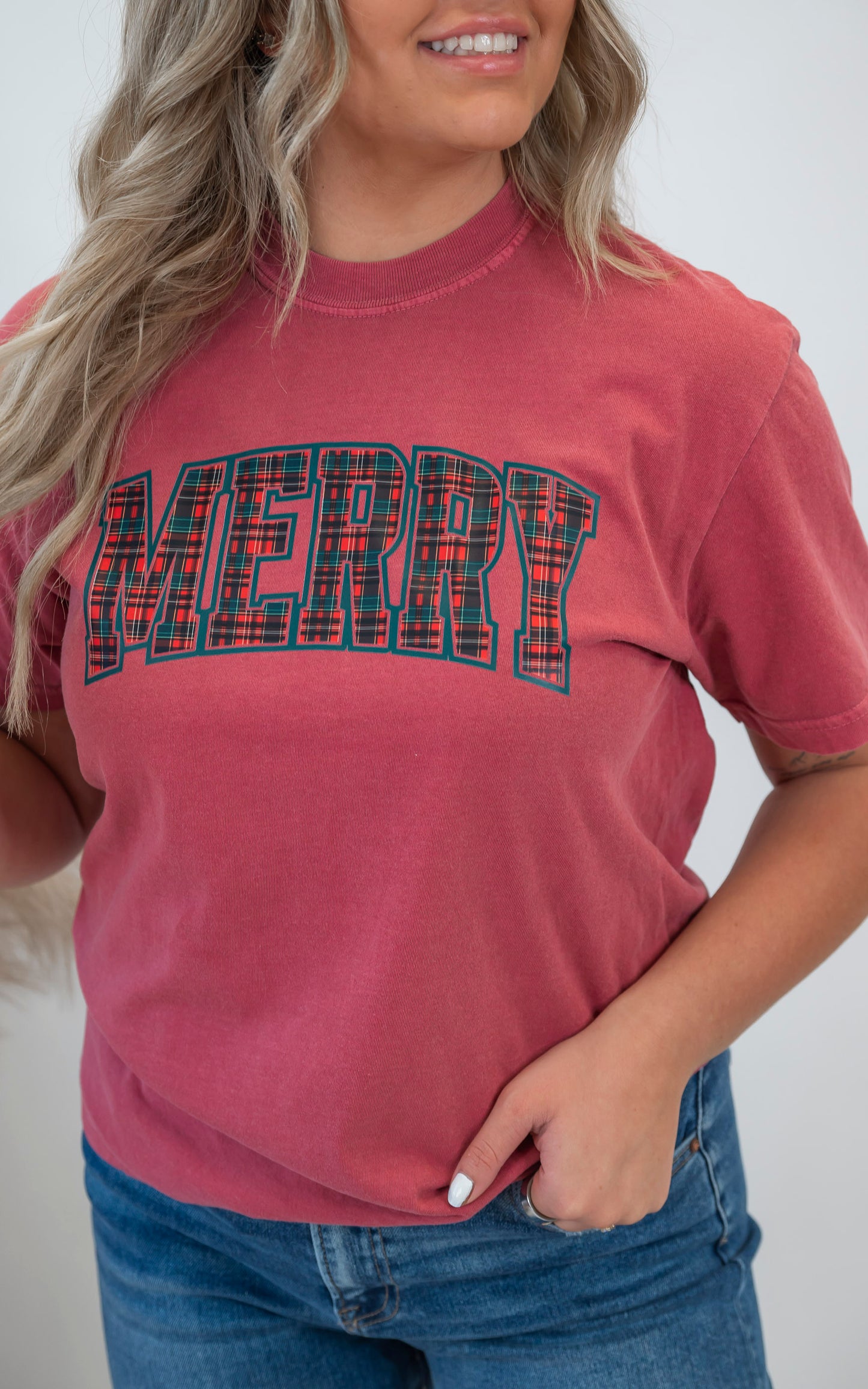 Merry & Plaid Garment Graphic T-shirt