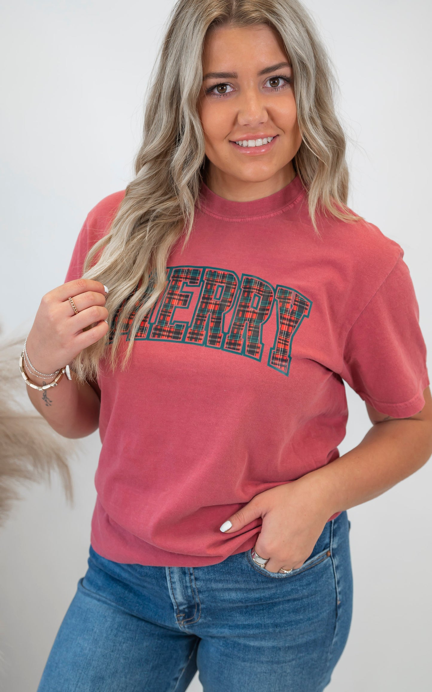 Merry & Plaid Garment Graphic T-shirt