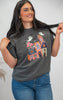 Patchwork Haunted HouseGarment Graphic T-shirt