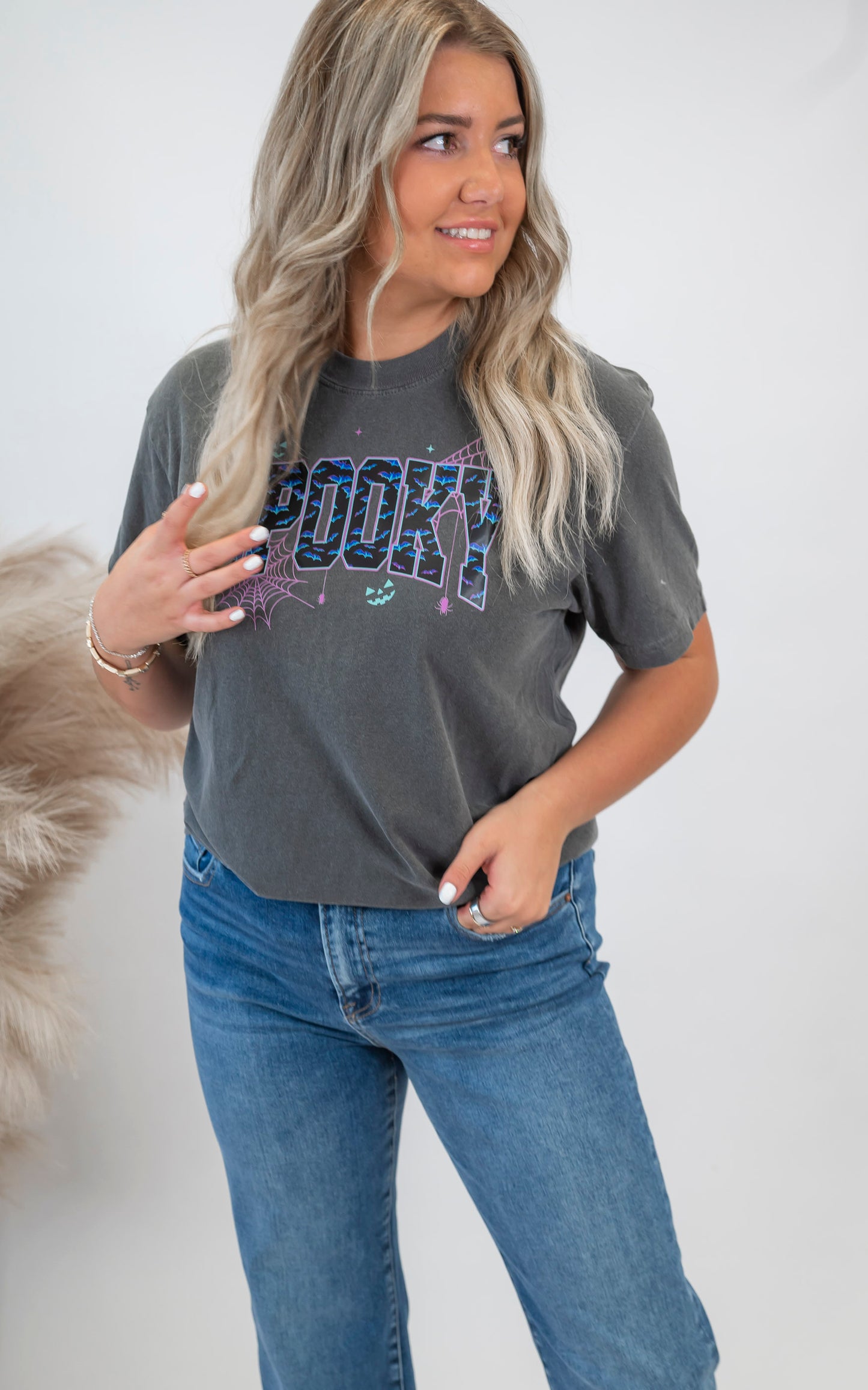 Neon Spooky Garment Graphic T-shirt