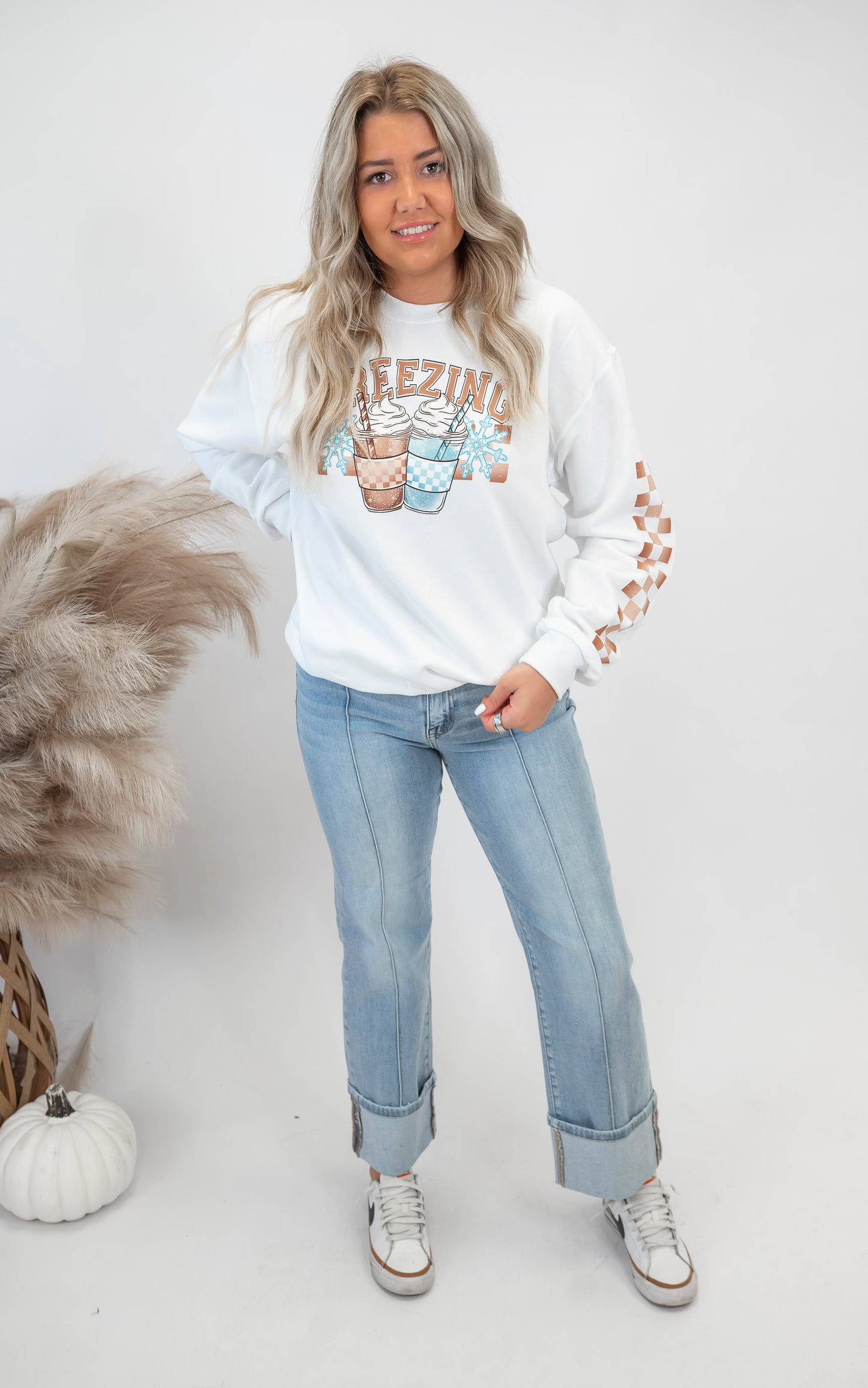 Freezing Latte Graphic Sweatshirt