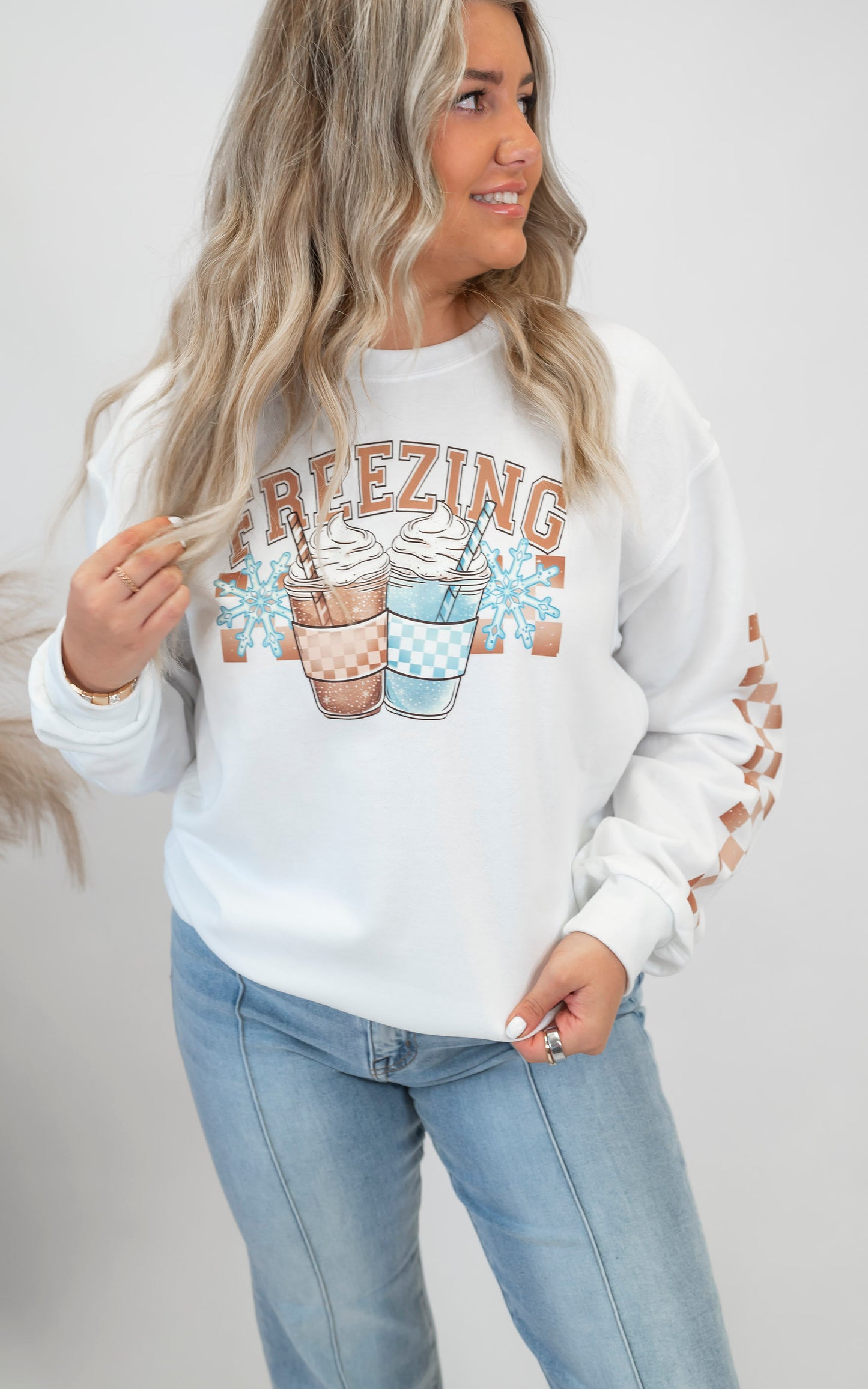 Freezing Latte Graphic Sweatshirt