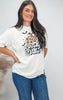 Spooky Leopard Pumpkin Garment Graphic T-shirt