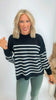 The Tessa Exposed Seam Striped Oversized Sweater | Zenana (8 COLORS) *DEAL*