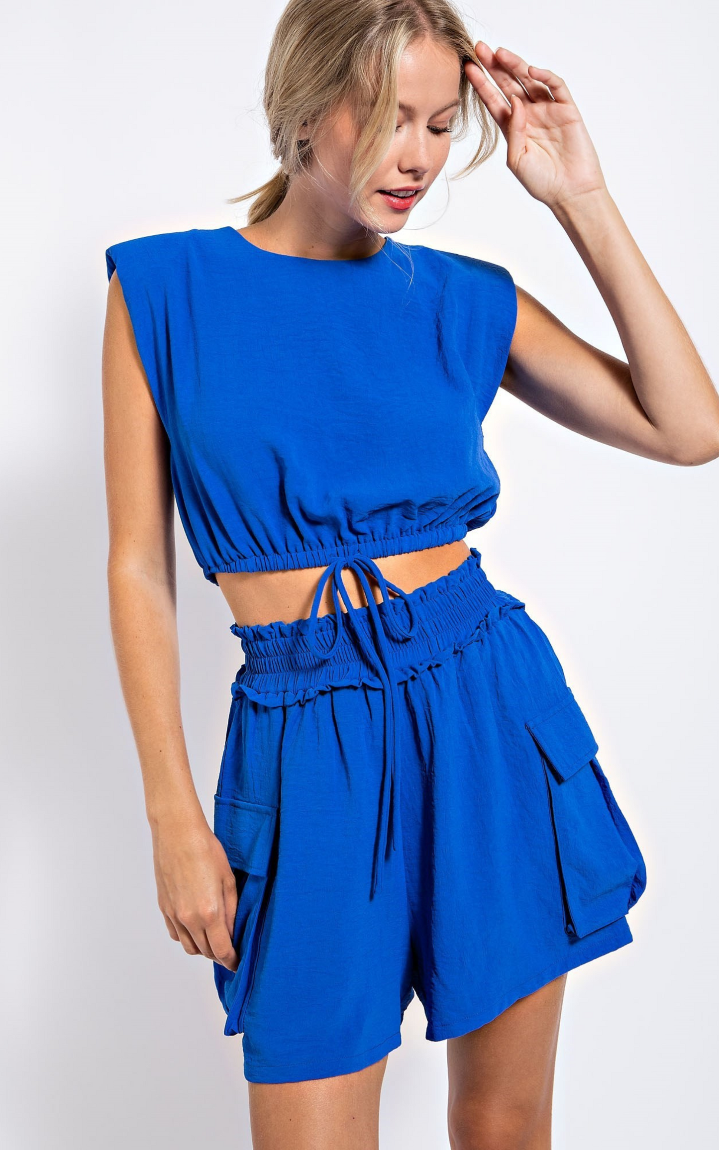 The Catalina Crop and Short Set - Royal Blue | FINAL SALE