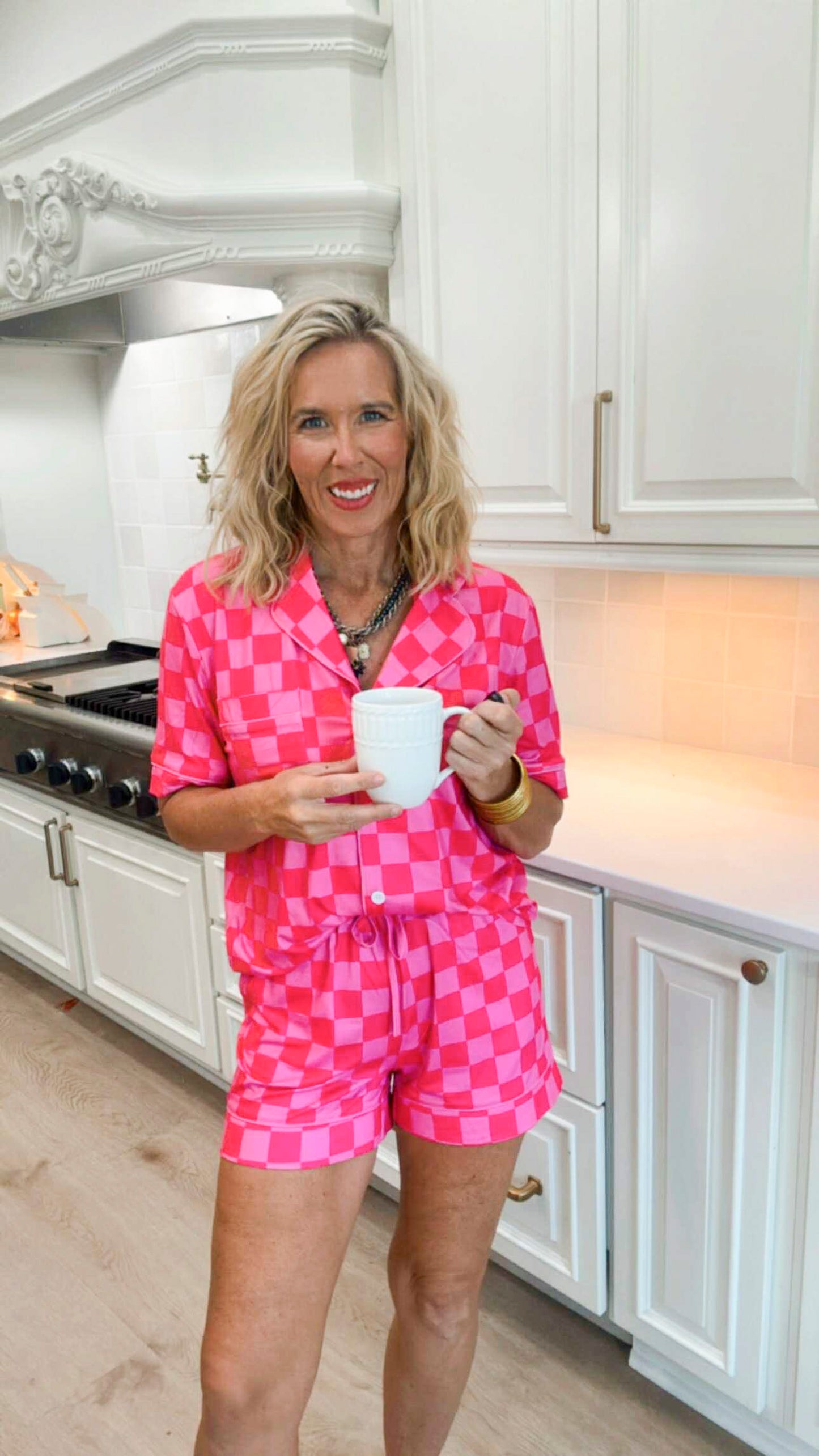 Checkmate Short Pajama Set | SALTY WAVE *PREORDER