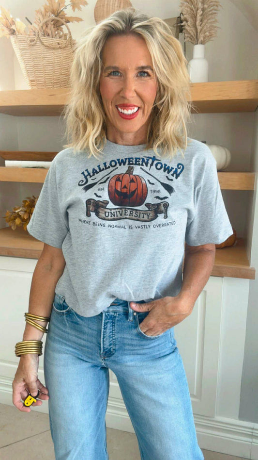 Halloweentown University Fine Jersey Boxy Graphic Tee