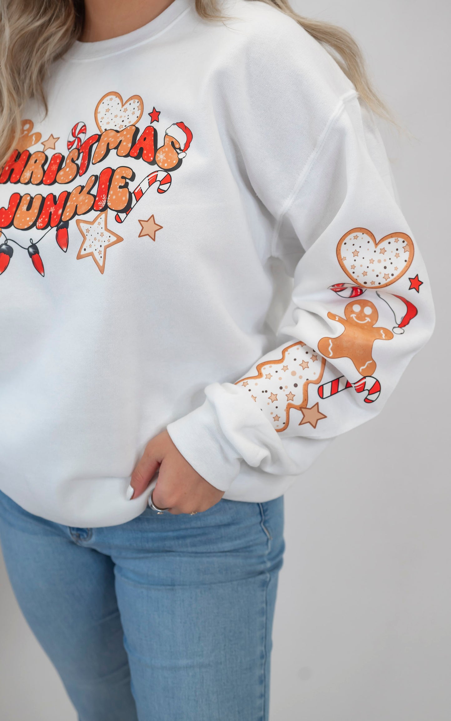 Christmas Junkie Graphic Sweatshirt