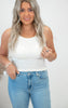 Athleisure Built-in Bra Rib Tank Top (7 COLORS)