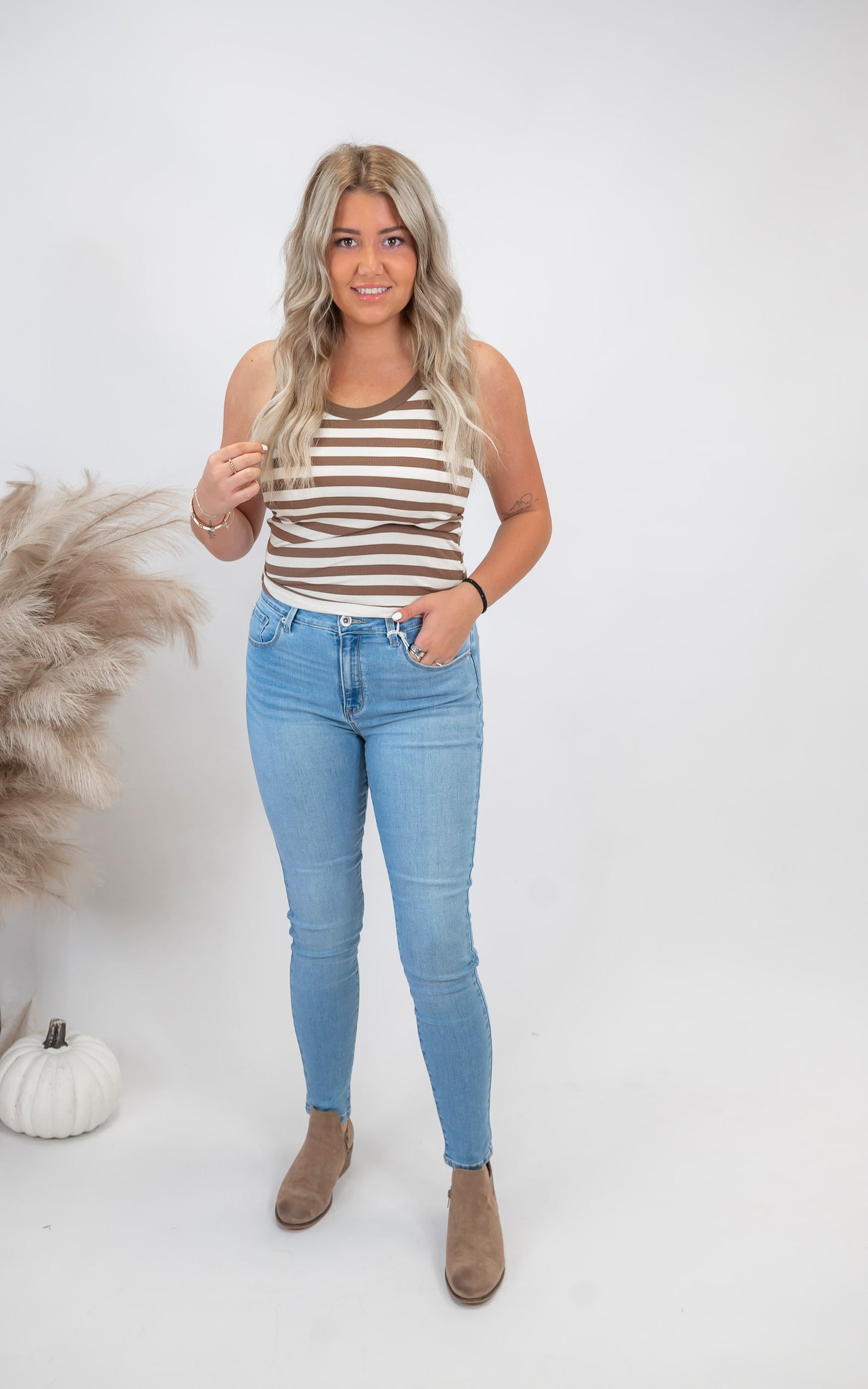 Light Wash Classic High Rise Skinny Jeans