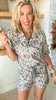 Stay Cozy Camo Short Pajama Set | SALTY WAVE