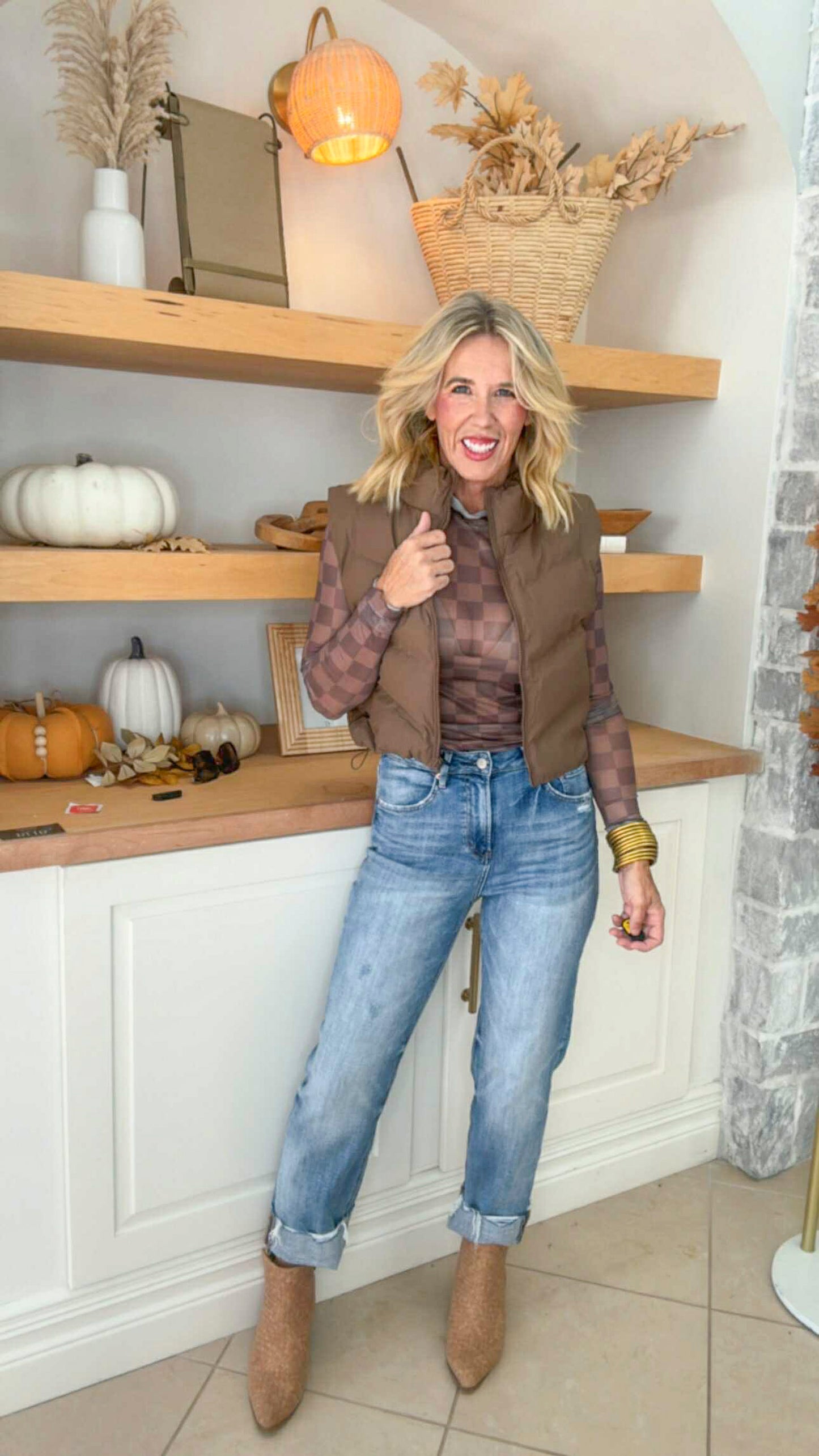 Keigan Mesh Chocolate Check Shirt | JESS LEA