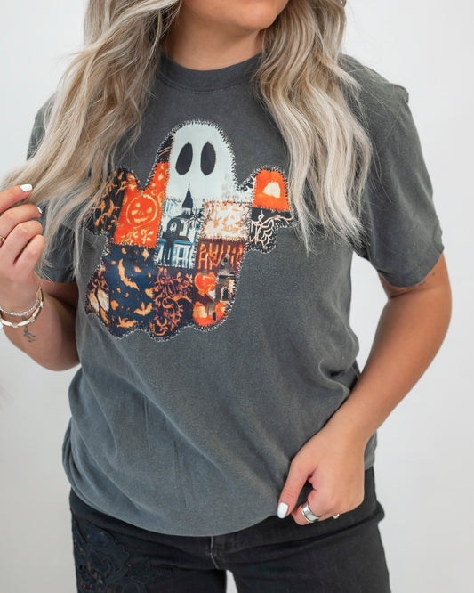 Patchwork Phantom Garment Graphic T-shirt