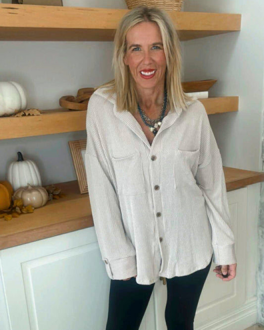 The Minas Ribbed Shacket