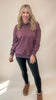 Luxeknit Rutched Sleeve Hoodie (2 COLORS)