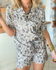 Stay Cozy Camo Short Pajama Set | SALTY WAVE