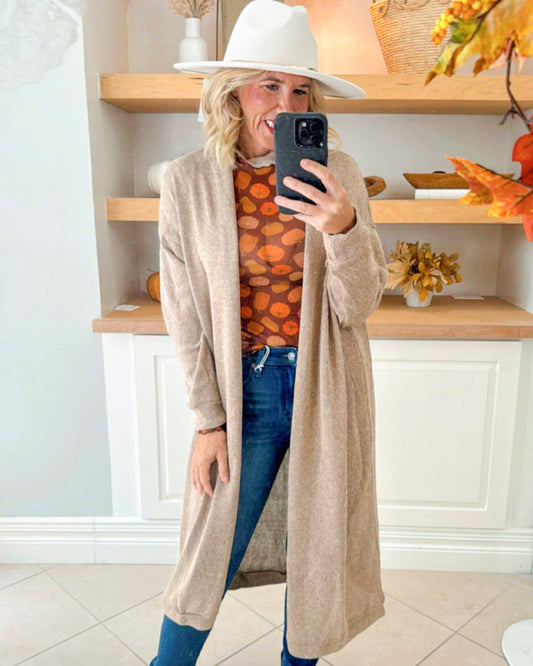 Hide Away Relaxed Long Cardigan *DEAL