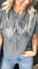 Leopard Battie Mama Garment Dyed Graphic Boxy Crop T-shirt